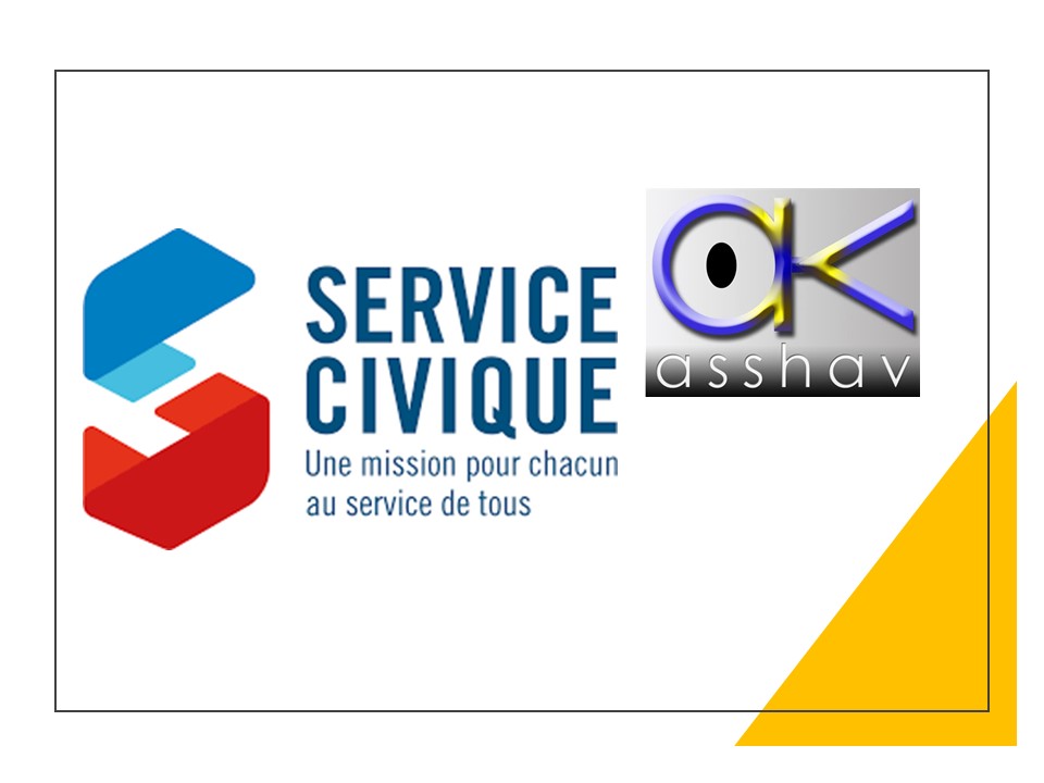 logos du Service civique et de l'Ashav